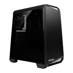 Antec NX100 ATX Gaming Case with Window, No PSU, 12cm Rear Fan, Black/Grey Highlights - Image 1