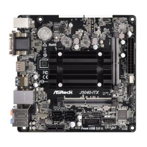 Asrock J5040-ITX, Integrated Intel Quad-Core J5040, Mini ITX, DDR4 SODIMM, VGA, DVI, HDMI - Image 1