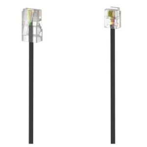 Hama DSL Connection Cable, RJ11 (6p4c) to RJ45 (8p4c), 3 Metres, Black - Image 1