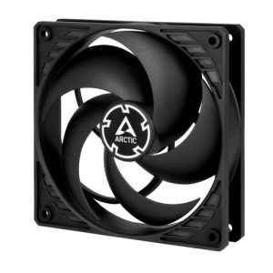 Arctic P12 12cm Pressure Optimised PWM PST Case Fan, Black, Fluid Dynamic - Image 1