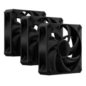 Corsair RS120 MAX 12cm PWM Thick Case Fans (3 Pack), 30mm Thick, Magnetic Dome Bearing, 2000 RPM, Liquid Crystal Polymer Construction - Image 1