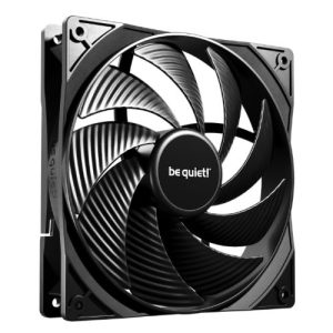 Be Quiet! BL109 Pure Wings 3 PWM High Speed 14cm Case Fan, Rifle Bearing, Black, 1800 RPM, Ultra Quiet - Image 1