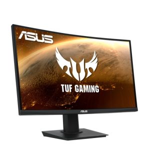 Asus 23.6" TUF Curved Gaming Monitor (VG24VQE), 1920 x 1080, 1ms, 2 HDMI, DP, 165Hz, FreeSync Premium, Shadow Boost, VESA - Image 1