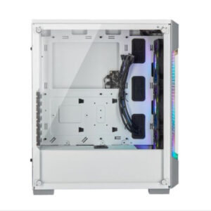 Corsair iCUE 220T RGB Airflow Gaming Case with Tempered Glass Window, ATX, 3 x SP120 RGB PRO Fans, White - Image 3