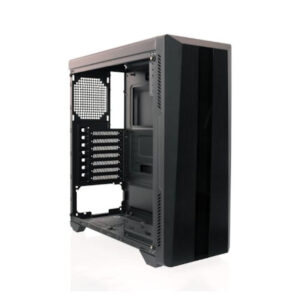 Riotoro CR100TG RGB Gaming Case with Tempered Glass Window & RGB Front Panel, ATX, No PSU, 1 x 12cm Fan, Black - Image 11