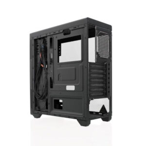 Riotoro CR100TG RGB Gaming Case with Tempered Glass Window & RGB Front Panel, ATX, No PSU, 1 x 12cm Fan, Black - Image 10