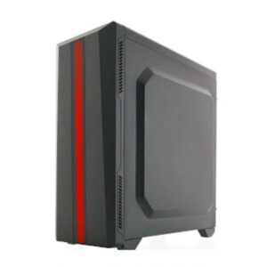 Riotoro CR100TG RGB Gaming Case with Tempered Glass Window & RGB Front Panel, ATX, No PSU, 1 x 12cm Fan, Black - Image 2