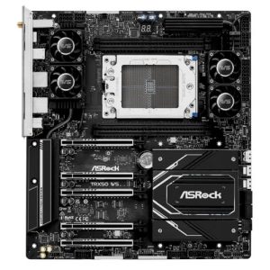 Asrock TRX50 WS, Workstation, AMD TRX50, sTR5, EATX, 4 DDR5 ECC, Wi-Fi 6E, 10G & 2.5G LAN, SlimSAS, MCIO,  PCIe5, 2x M.2 - Image 1