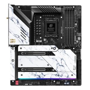 Asrock Z790 TAICHI CARRARA, Intel Z790, 1700, EATX, 4 DDR5, HDMI, 2 Thunderbolt, Wi-Fi 6E, 2.5G & GB LAN, PCIe5, RGB, 5x M.2, 12cm Carrara Fan - Image 1