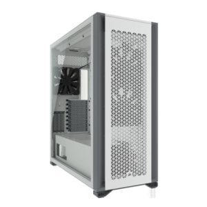 Corsair 7000D Airflow Gaming Case w/ Tempered Glass Window, E-ATX, 3 x AirGuide Fans, High-Airflow Front Panel, USB-C, White - Image 1