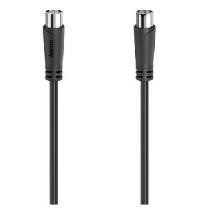 Hama Antenna Cable, Coax Male to Coax Female, 90dB, 1.5 Metre - Image 1