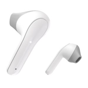 Hama (Freedom Light) Bluetooth Earbuds with Microphone, Touch Control, Voice Control, Charging/Carry Case Included, White - Image 1