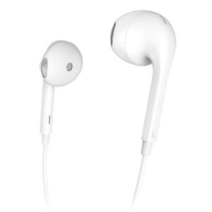 Hama Glow Apple/Lightning Earset with Microphone, Answer Button, Volume Control, White - Image 1