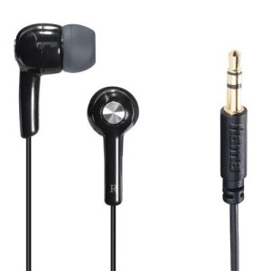 Hama Gloss In-Ear Headphones, 3.5mm Jack, No Mic, Black - Image 1