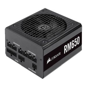 Corsair 650W RM650 PSU, Fully Modular, 80+ Gold, Rifle Bearing Fan, Zero RPM Mode - Image 1