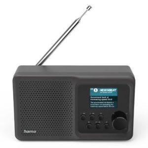 Hama DR5BT Digital Radio, FM/DAB/DAB+, Bluetooth, USB, Rechargeable Battery - Image 1