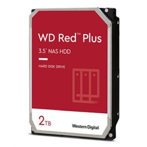 WD 3.5", 2TB, SATA3, Red Plus NAS Hard Drive, 5400RPM, 64MB Cache, OEM - Image 1