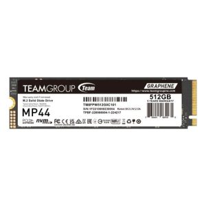 Team 512GB MP44 M.2 NVMe Gen4 SSD, M.2 2280, PCIe4, R/W 7300/4500 MB/s, Heat Dissipating Graphene Label - Image 1