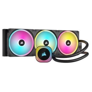 Corsair iCUE LINK H170i 420mm RGB Liquid CPU Cooler, QX140 RGB Magnetic Dome Fans, 20 LED Pump Head, iCUE LINK Hub Included, Black - Image 1