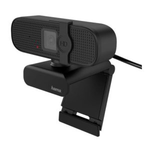 Hama C-400 FHD Webcam with Mic, 1080p, 30fps, Closable Lens, 360° Swivel Range, 70° Visual Angle - Image 1