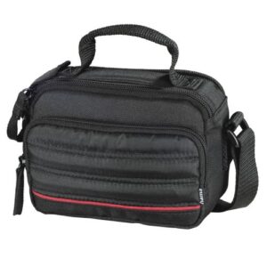 Hama Samara 100 Camera Bag, Shoulder Strap, Removable Divider, Black, 14.5 x 7.5 x 10.5 cm Compartment - Image 1